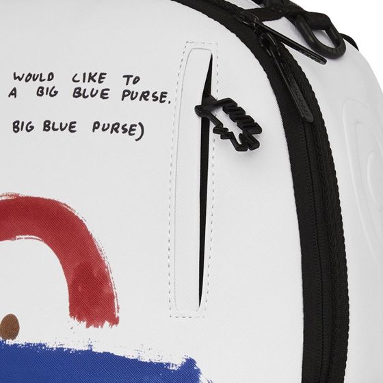 keith-haring-big-blue-purse-art-backpack-white-910b6911nsz-detail