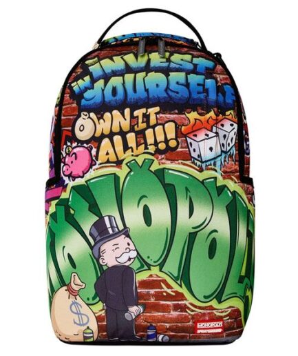 Sprayground - Monopoly Man Graffıtı Dlxr Sırt Çantası