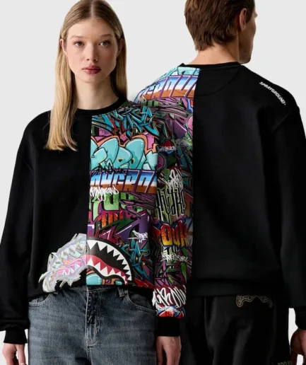 Sprayground pamuklu oversize sweatshirt